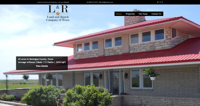 Land and Ranch Company of Texas | Website Design