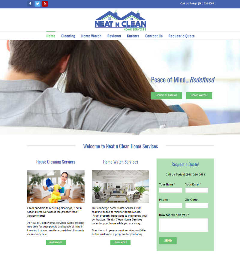 Maid Service Website Design | Jupiter, FL