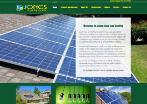 Jones Solar and Roofing | Website Design