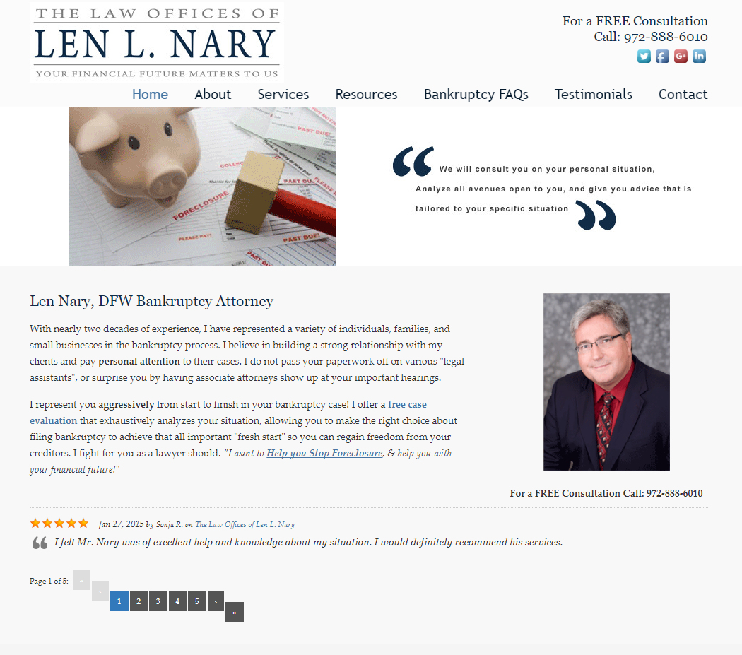 Nary Law Firm | Website Design for Law Firms and Lawyers