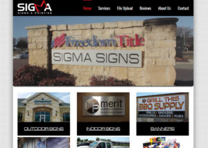 Sigma Signs & Printing | Website Design