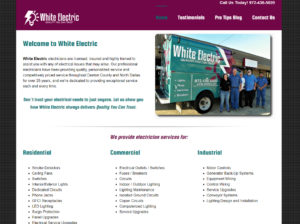 White Electric | Website Design for Electricians